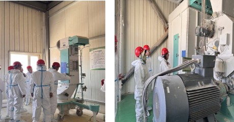 省农业农村厅专家组对白银市饲料生产企业 进行生产许可现场审核